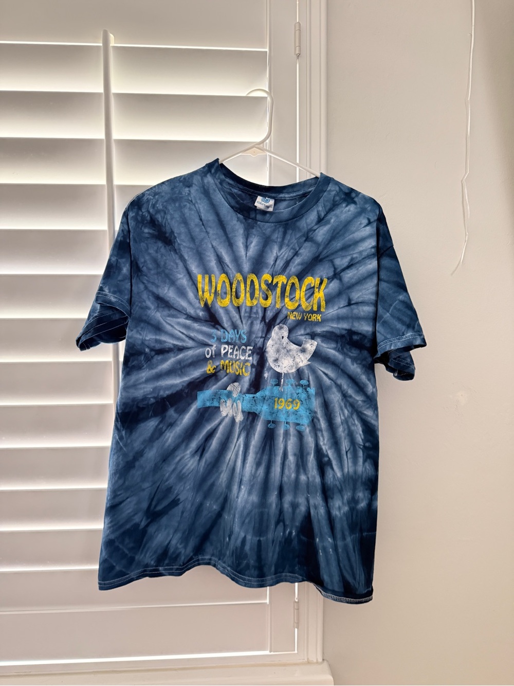 Woodstock Tie-Dye Graphic Tee - Navy Blue